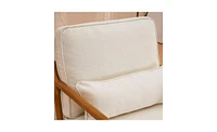 Slickblue Upholstered Single Lounge Chair, Stylish Indoor Accent Chair for Living Room