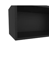 Fm Furniture Hard Rock Wall Cabinet in Melamine with Open Storage