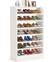 Tribesigns 8-Tier Tall Shoe Rack for Entryway, Shoes Storage Organizer, Wooden Shoe Storage Cabinet Shoe Stand