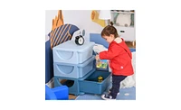 Slickblue Kids Storage Unit Dresser - Functional Solution for Organized Playrooms