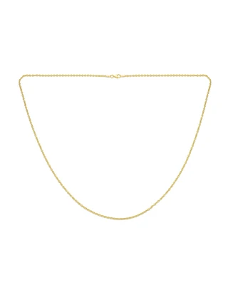 Bling Jewelry Simple Thin 2MM Rose Gold Plated .925 Sterling Silver Rolo Cable Chain Necklace