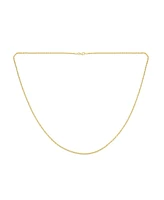 Bling Jewelry Simple Thin 2MM Rose Gold Plated .925 Sterling Silver Rolo Cable Chain Necklace