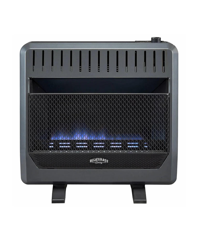 Bluegrass Living 30000BTU Propane Gas Ventless Space Heater with Blower and Feet