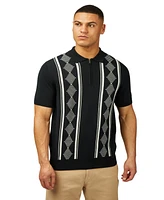 Ben Sherman Men's Argyle Jacquard Polo Shirt