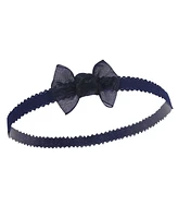 Hudson Baby Baby Girls Hudson Headbands 12pk, Navy, 0-24 Months