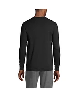 Lands' End Men's Knit Rib Pajama Henley