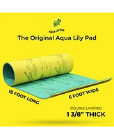 Aqua Lily Pad 18 Ft Long Water Mat Playground Floating Foam Pad for Lake, Yellow