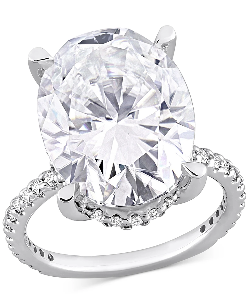 Lab Grown Moissanite Engagement Ring (8 ct. t.w.) 10k White Gold