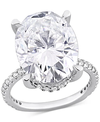 Lab Grown Moissanite Engagement Ring (8 ct. t.w.) in 10k White Gold