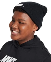 Nike Big Kids Peak Logo Embroidered Ribbed-Knit Beanie