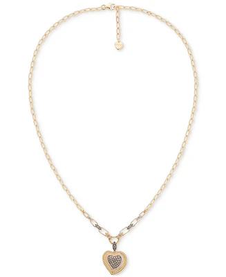 Godiva x Le Vian Diamond Heart Pendant Necklace (3/4 ct. t.w.) in 14k Yellow Gold, 17" + 2" extender