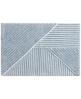 Decor Studio Luna Stripe Skid-Resistant Bath Rug, 20" x 30"