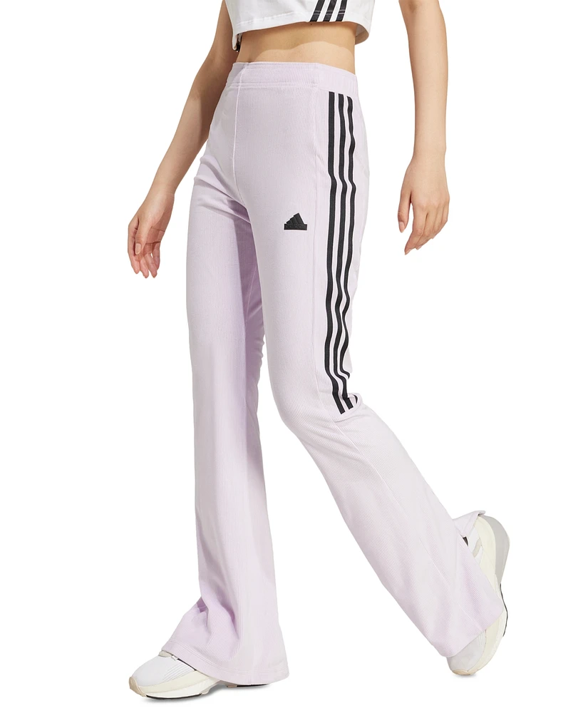 adidas Women's Tiro Ribbed Velour Flared Leggings