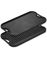 Lodge Cast Iron Pro-Grid Reversible Double Grill/Griddle