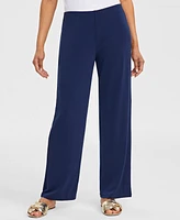 Jm Collection Women's Wide-Leg Pull-On Pants, Regular & Short Lengths, Created for Macy's
