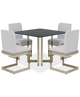 Emila 5 Pc. Dining Set (Square Table & 4 Chairs), Created for Macy's