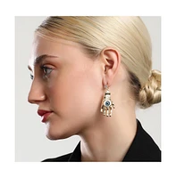 Sohi Women's The Hamsa Drop Earrings