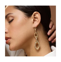 Sohi Women's The Marquise Link Drop Earrings