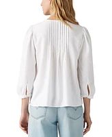 Levis Women's 3/4-Sleeve Button-Front Blouse