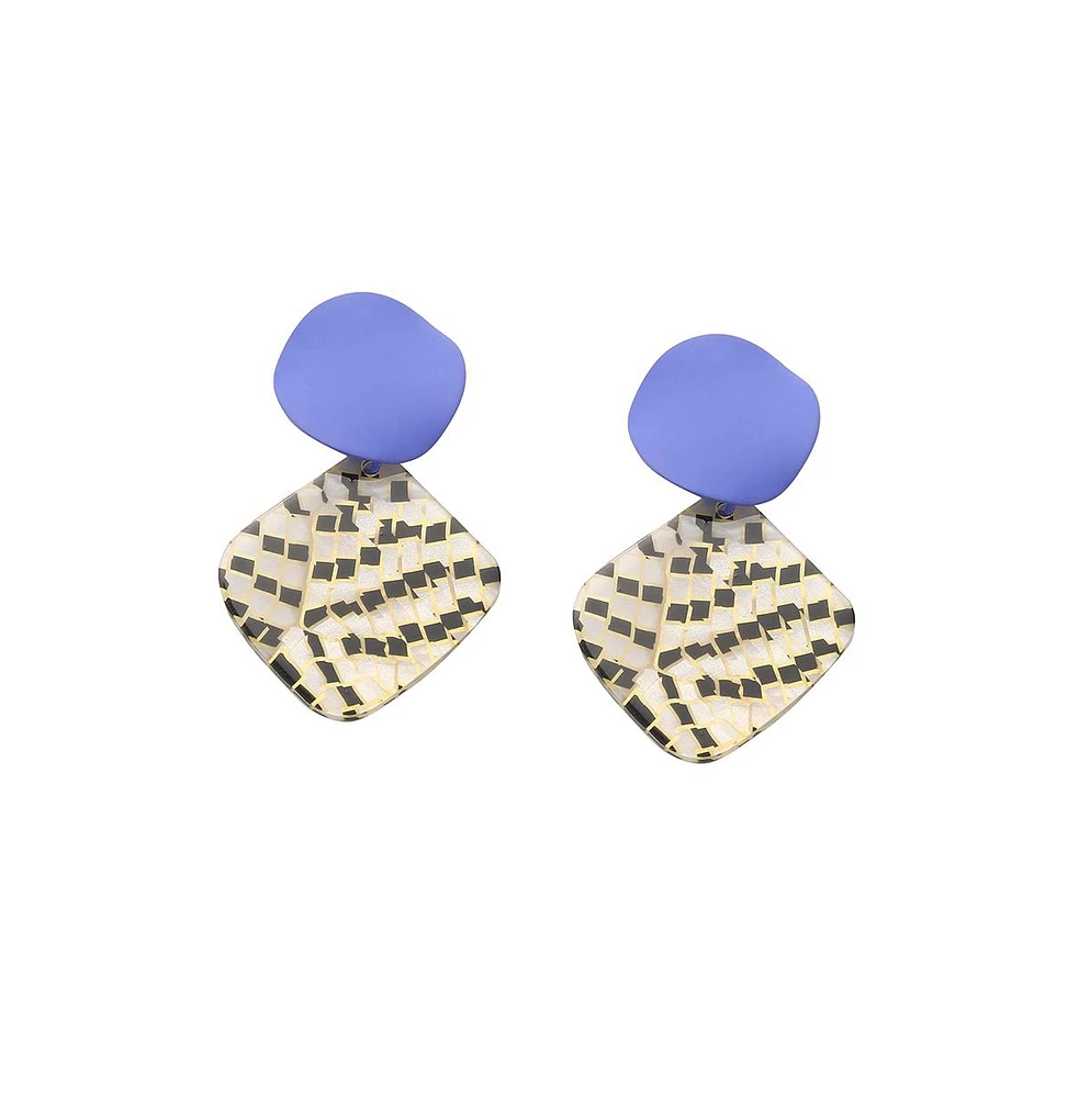 Sohi Women's The Mosiac Drop Earrings