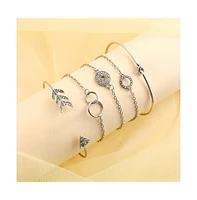 Sohi Women's The Celestrial Arrow Multi-Layer Bracelet
