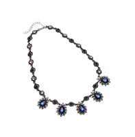 Sohi Women's Crystal Grace Collar Necklace