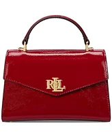 Lauren Ralph Lauren Patent Leather Small Farrah Satchel