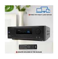 Pyle 5.2-Channel Home Theater Bluetooth Stereo Receiver with 4K Ultra Hd Support & MP3/Usb/Am/Fm - 1000W Max, PT694BT