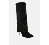 London Rag Everglade Fold-Over Calf-High Boots