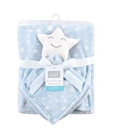 Hudson Baby Infant Boy Plush Blanket with Security Blanket, Star Boy, One Size