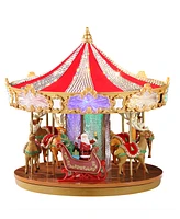 Mr. Christmas 12" Animated Crystal Very Merry Carousel