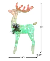 Mr. Christmas 3 ft. Outdoor Animated Fiber Optic Reindeer