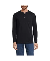 Lands' End Men's Long Sleeve Cotton Supima Henley