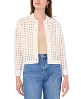 Vince Camuto Women's Long-Sleeve Pointelle Cardigan