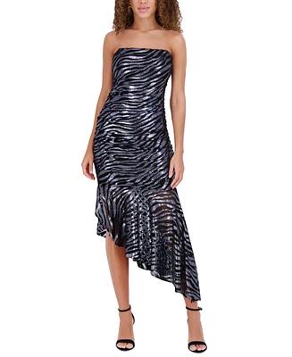 Siena Women's Metallic Burnout Midi Dress