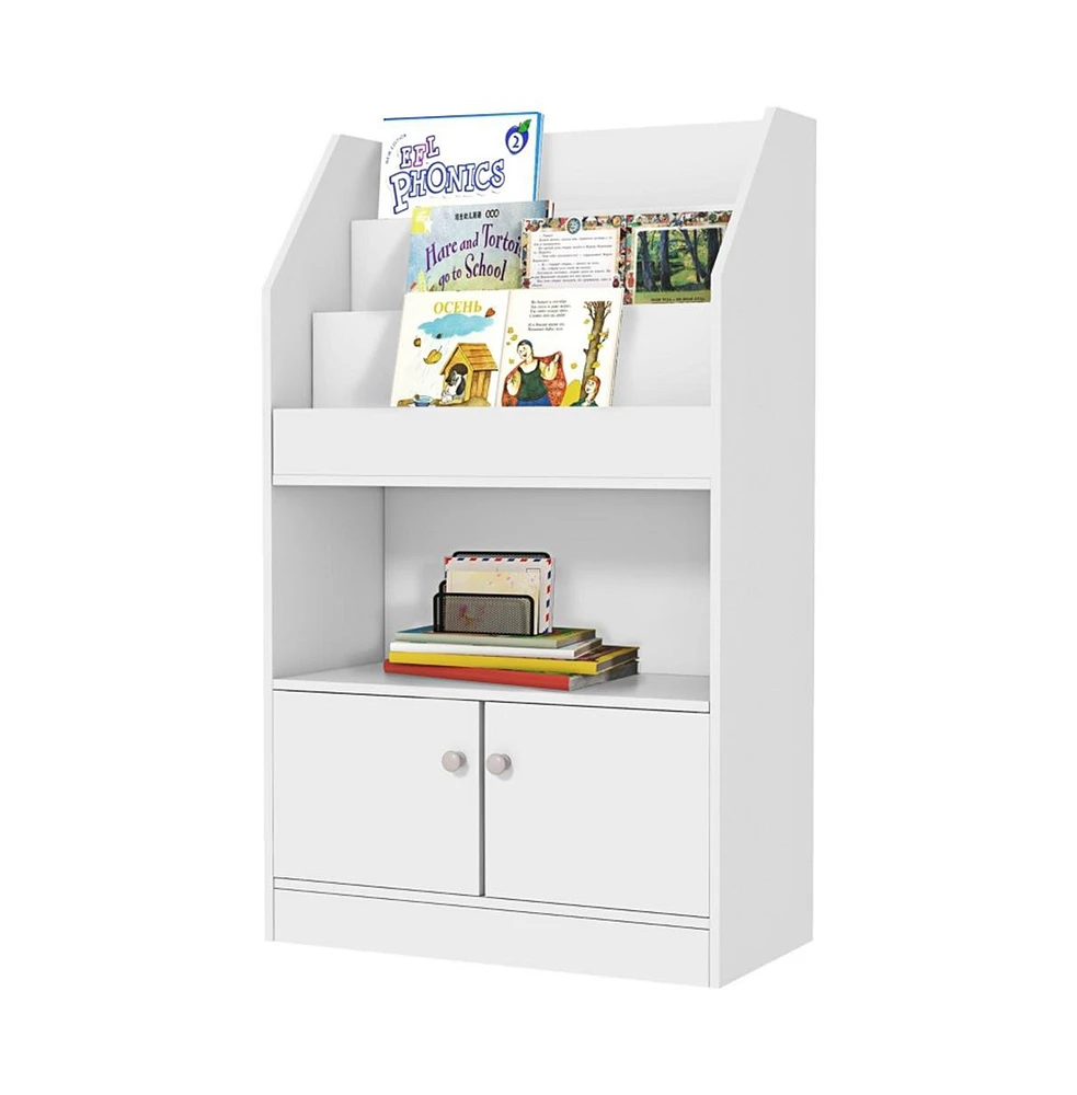 Slickblue White Storage Cabinet - Elegant and Functional Organizer for Home or Office Spaces