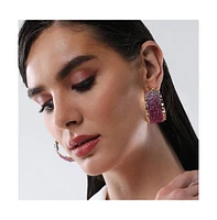 Sohi Women's The Glacier Hoop Earrings