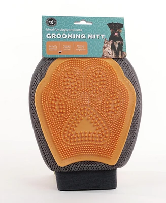 Precious Tails Pet Hair Remover Glove, Gentle Pet Grooming Glove Brush, Massage Mitt for Fur of Cats and Dogs