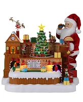 Mr. Christmas 15" Animated Santa's Toy Factory Workshop