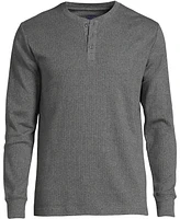 Lands' End Big & Tall Knit Rib Pajama Henley