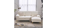 Slickblue Three-Seat Modular Sofa Simple and Stylish Indoor Seating for Modern Living Spaces