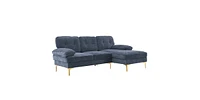 Slickblue Three-Seat Modular Sofa Simple and Stylish Indoor Seating for Modern Living Spaces