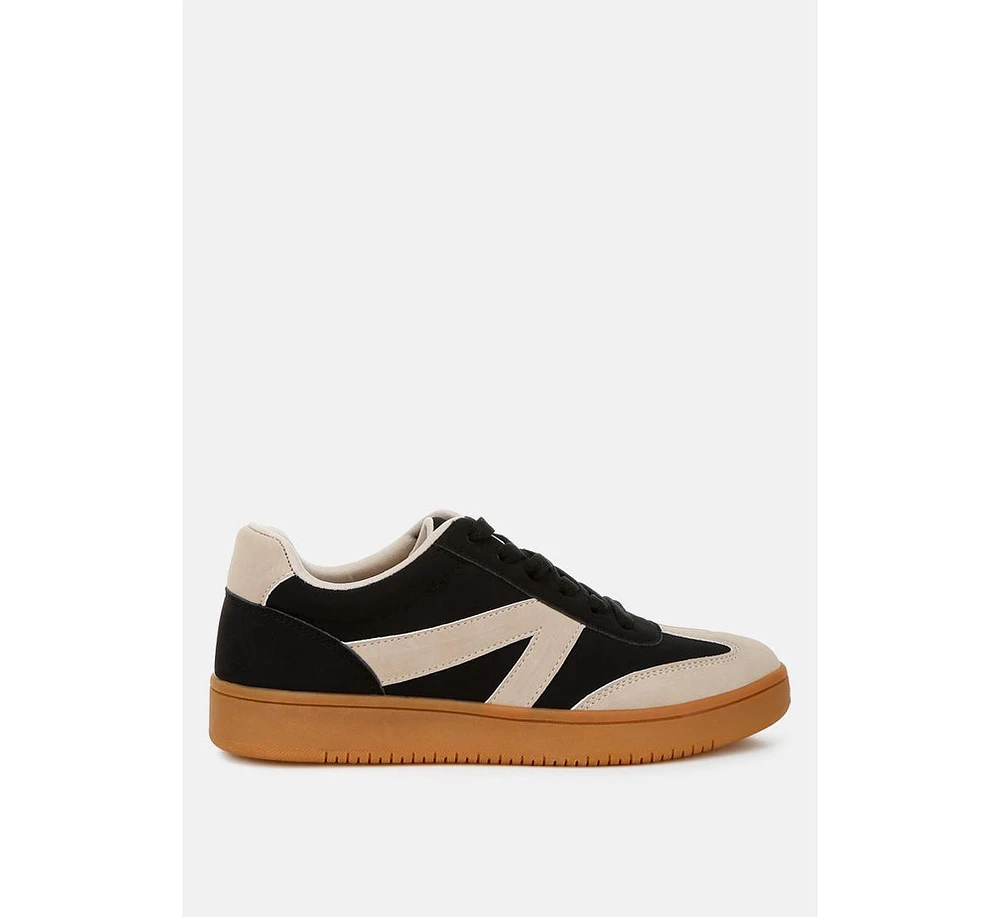 London Rag Zoomer Contrasting Patchwork Chunky Sneakers