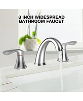 gaomon 8 Inch Bathroom Faucets for Sink 3 Hole,Bathroom Faucet, Faucet for Bathroom Sink