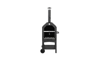 Slickblue Outdoor Wood-Fired Pizza Oven – Includes Pizza Stone, Peel, and Grill Rack for Backyard and Camping