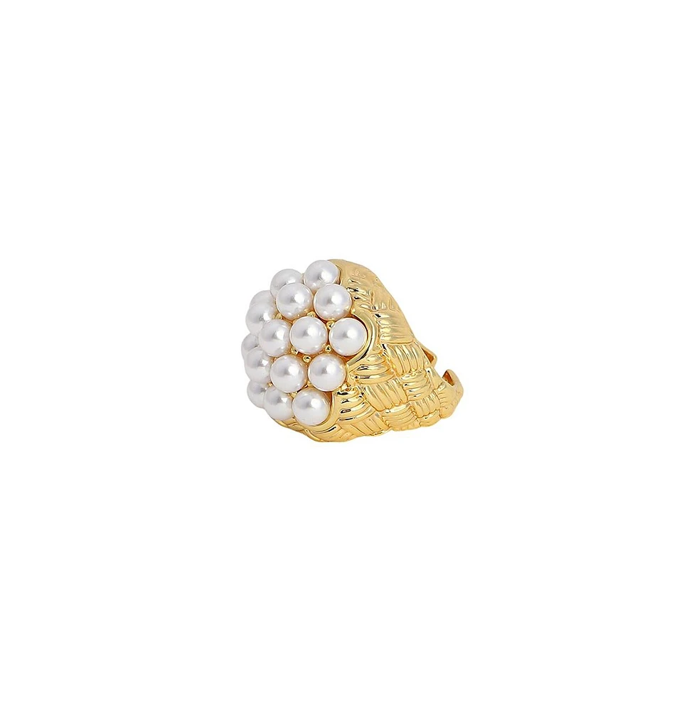 Sohi Women's The Elizabethan Statement Ring