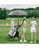 Hongge 3 Wheels Folding Golf Push Cart with Storage Bag and Scoreboard