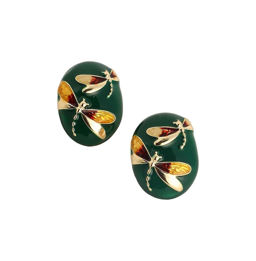 Sohi Women's The Dragonfly Stud Earrings