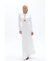 Nocturne Women's Cut-Out Detailed Maxi Dress