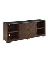 Slickblue Modern Farmhouse Tv Media Stand for Stylish Home Entertainment and Storage